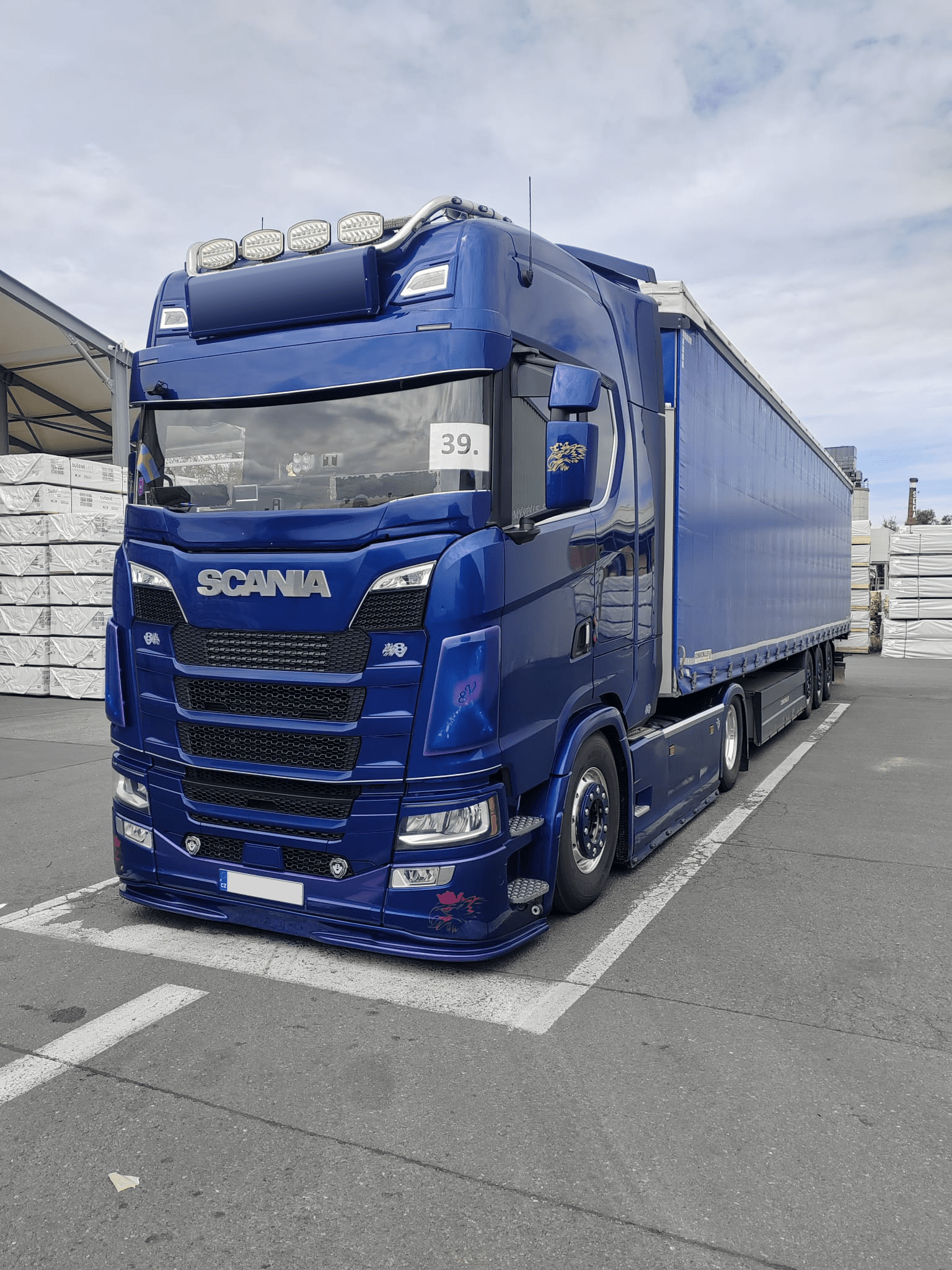 Bumper spoiler for Scania NTG