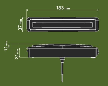 LEDSON Optoline NGR+ marker light with SCANIA plug (white/amber light) - Image 6