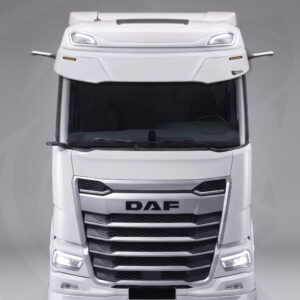 TruckKing “Classic” Sun Visor for DAF XF, XG, with Mounting Kit, 2 Marker Lights Cutouts, 37 cm deep