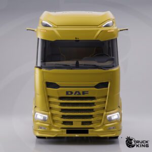 TruckKing “Classic” Sun Visor for DAF XG+, with Mounting Kit, 2 Marker Lights Cutouts, 37 cm deep