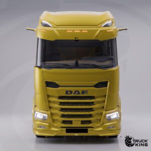 TruckKing “Classic” Sun Visor for DAF XG+, with Mounting Kit, 5 Marker Lights Cutouts, 37 cm deep