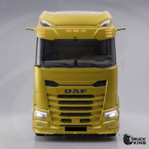 TruckKing “Classic” Sun Visor for DAF XG+, with Mounting Kit, 9 Marker Lights Cutouts, 37 cm deep